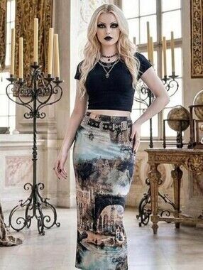 RENAISSANCE  skirt featuring a striking vintage